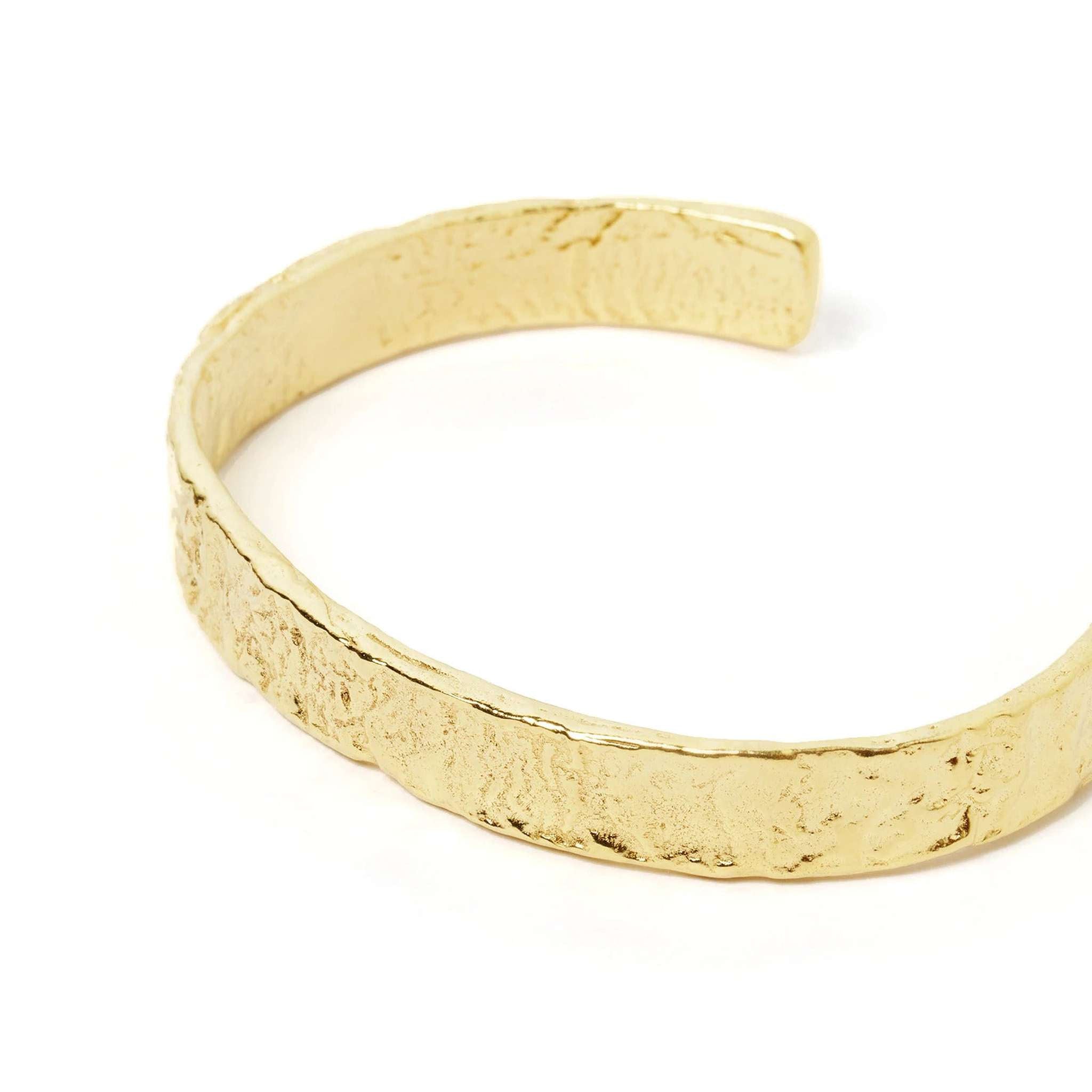 arms of eve gold cuff textured bracelet