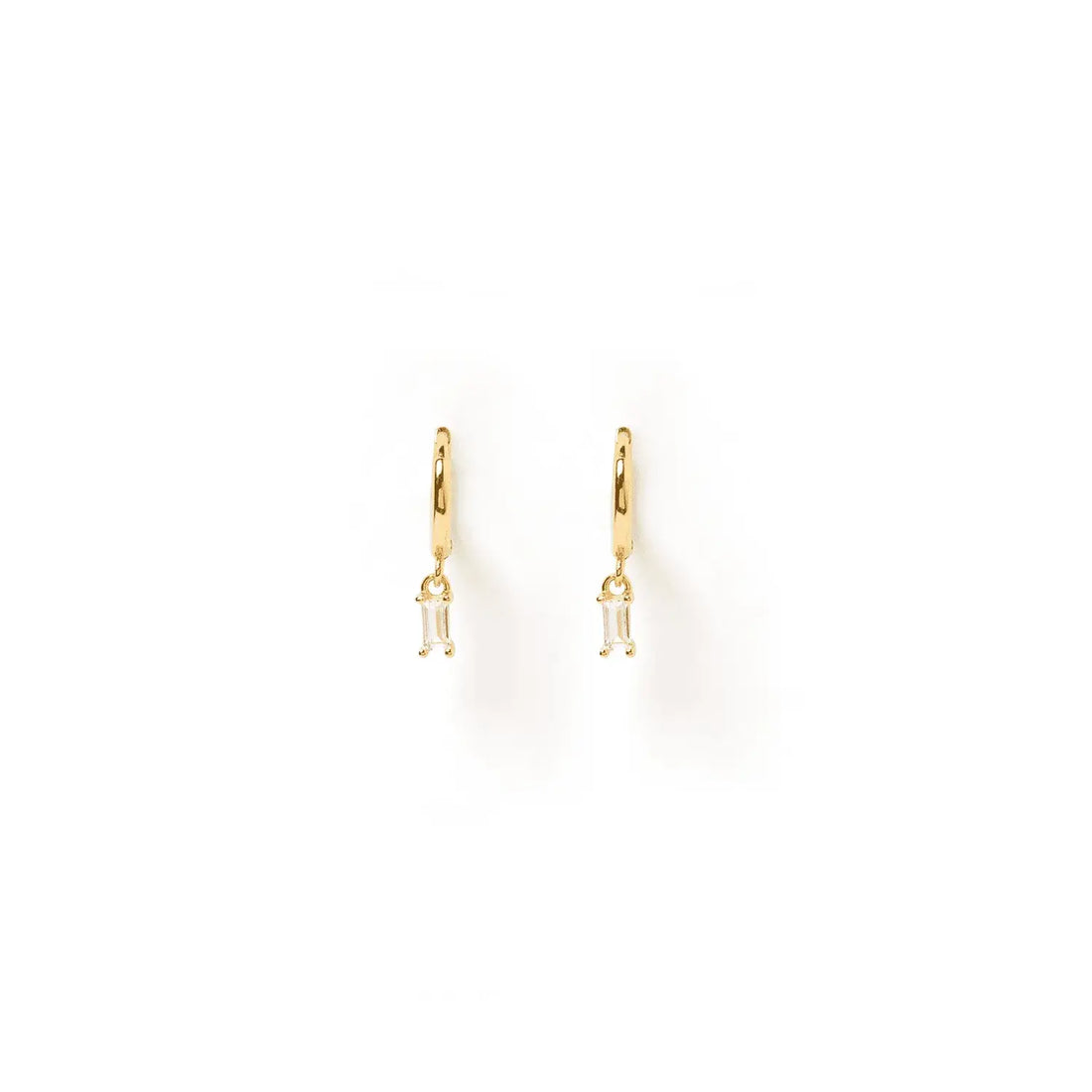 arms of eve pip gold charm zirconia earrings