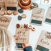 Australian Native Animal Chalkboard Flash Cards by Timber Tots