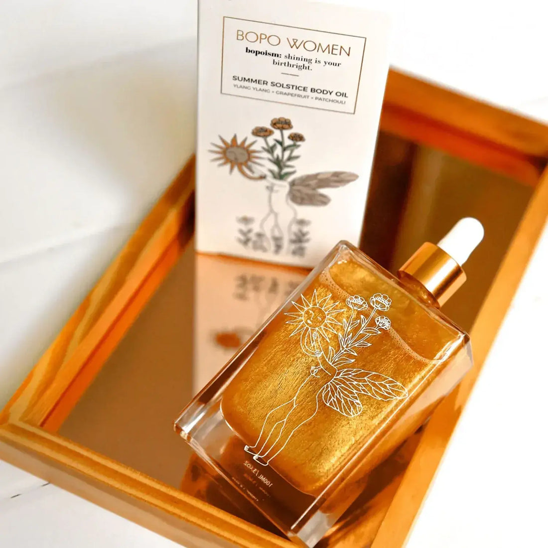Summer Solstice Body Oil by Bopo Women - Ylang Ylang, Grapefruit & Patouchli (100ml)