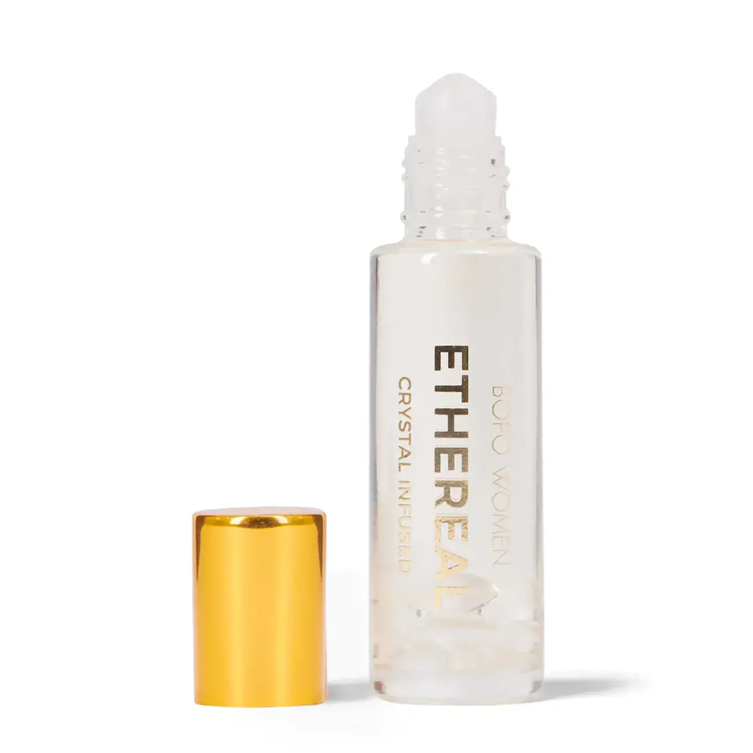 Ethereal Clear Quartz Crystal Infused Perfume Roller by Bopo Women (15ml)