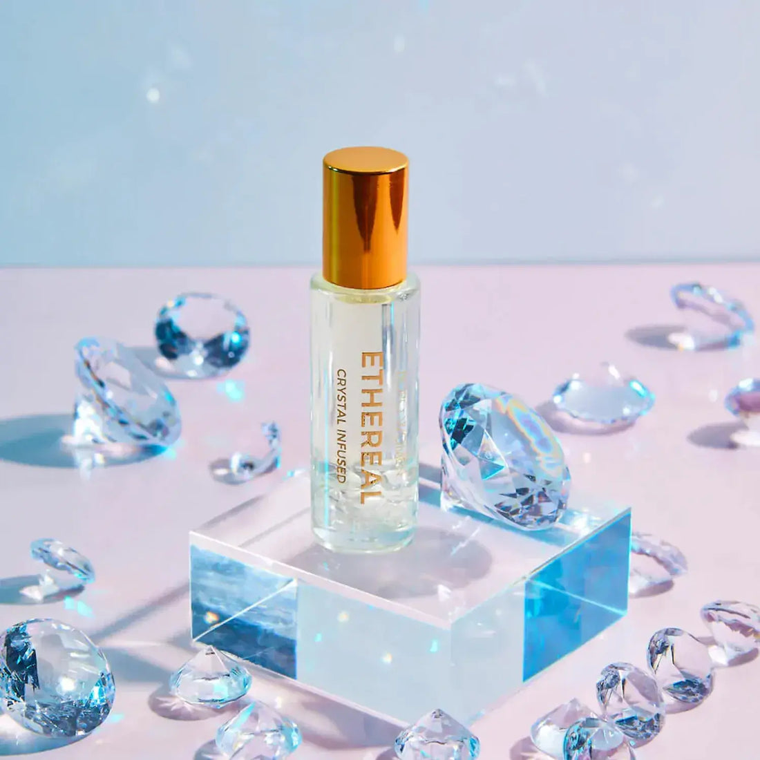 Ethereal Clear Quartz Crystal Infused Perfume Roller by Bopo Women (15ml)