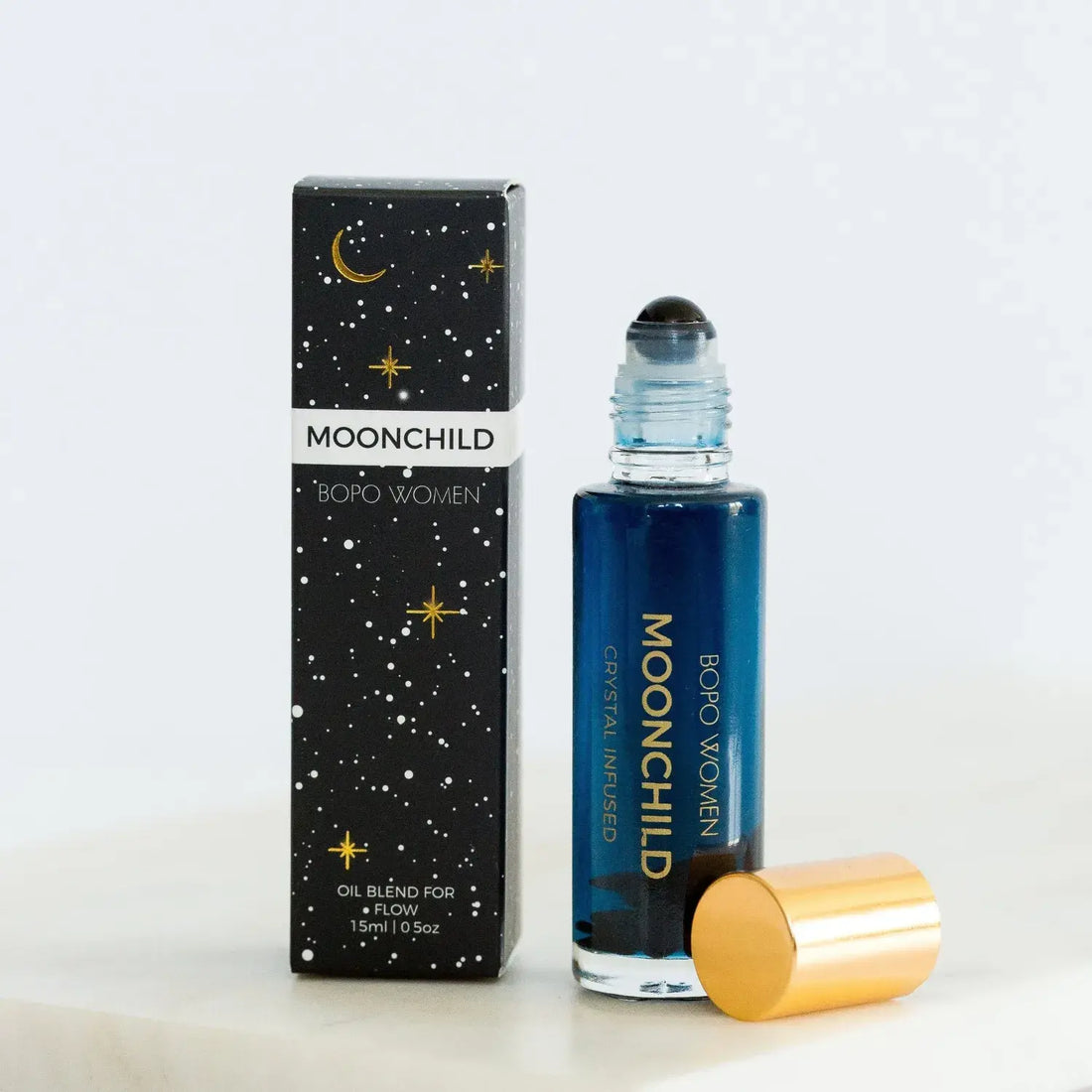 Moonchild Obsidian Crystal Infused Perfume Roller by Bopo Women