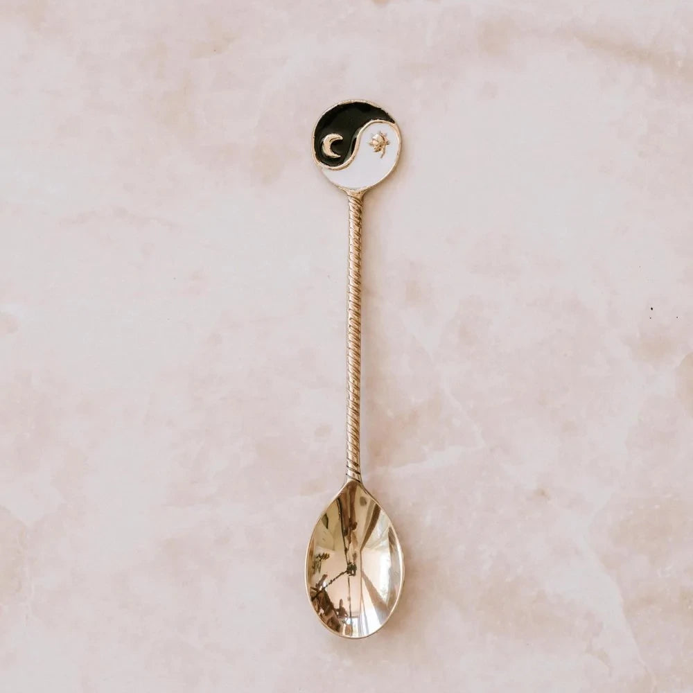 Brass Dessert Spoons by The Wholesome Store - Yin Yang