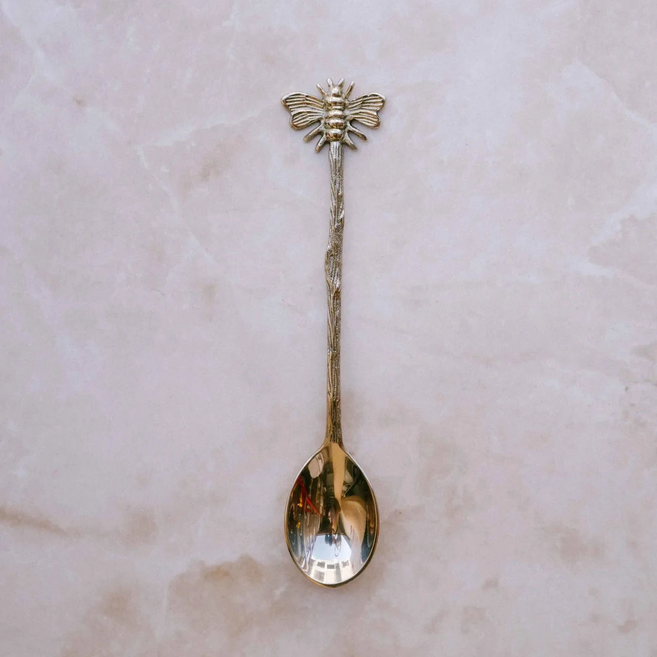 Brass Dessert Spoons by The Wholesome Store - Bee