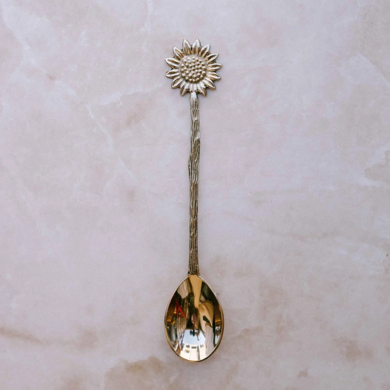 Brass Dessert Spoons by The Wholesome Store - Sunflower