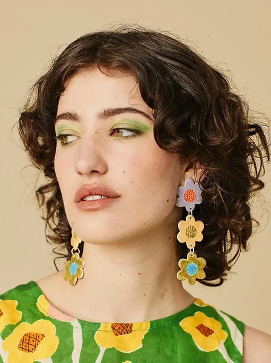 Ceramic drop earrings deals