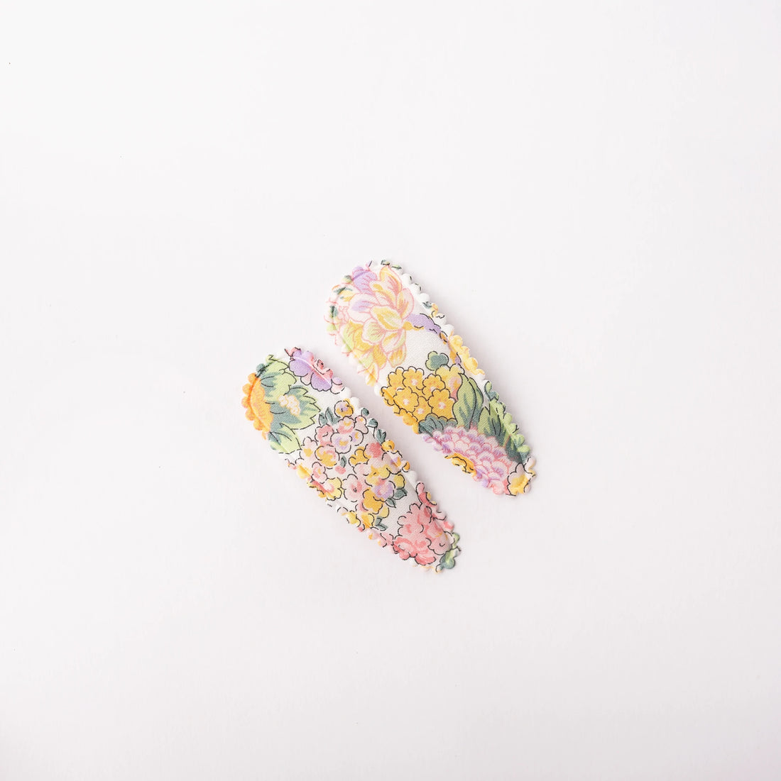 kids pretty pastel coloured fabric hair clips by Dainty Dulcie