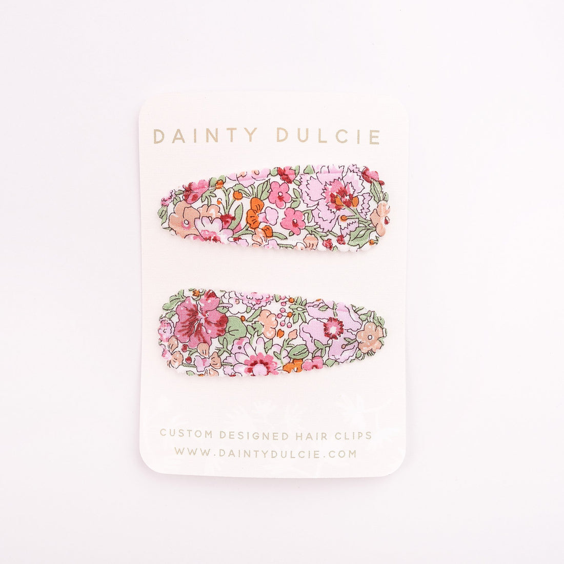 Liberty London Fabric Hair Clips by Dainty Dulcie - Percie