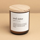 Candle with Quote Written on Front: &