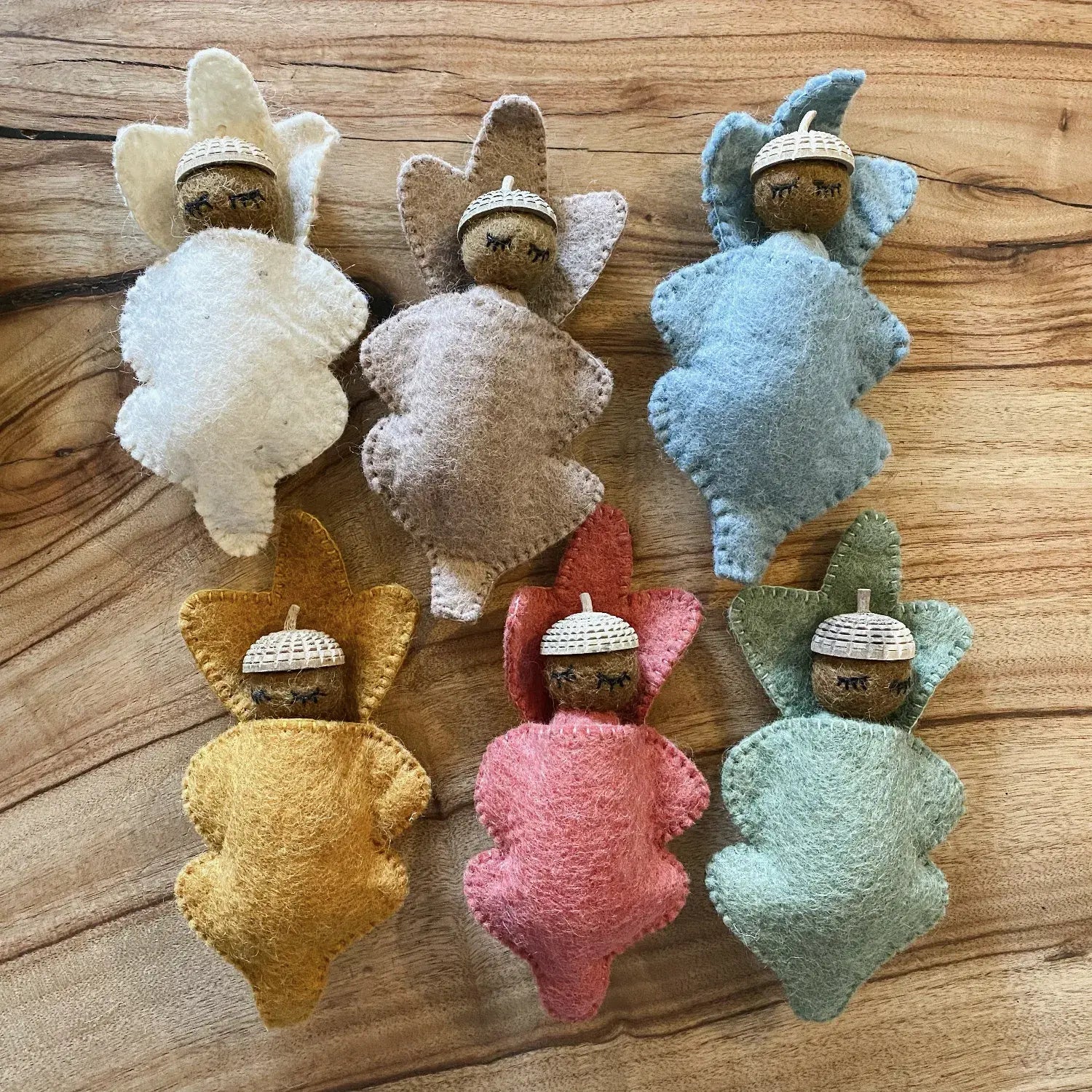 Earth Acorn Babies by Papoose ToysEarth Acorn Babies by Papoose ToysEarth Acorn Babies - Felt Worry Dolls by Papoose Toys