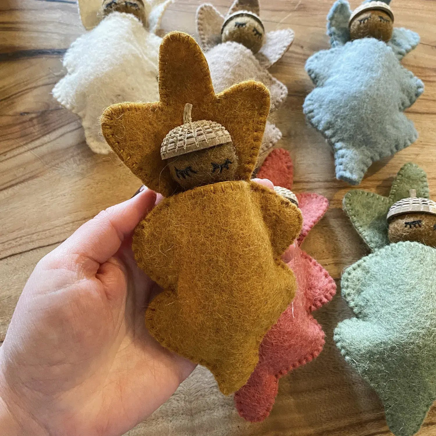 Earth Acorn Babies by Papoose ToysEarth Acorn Babies - Felt Worry Dolls by Papoose Toys