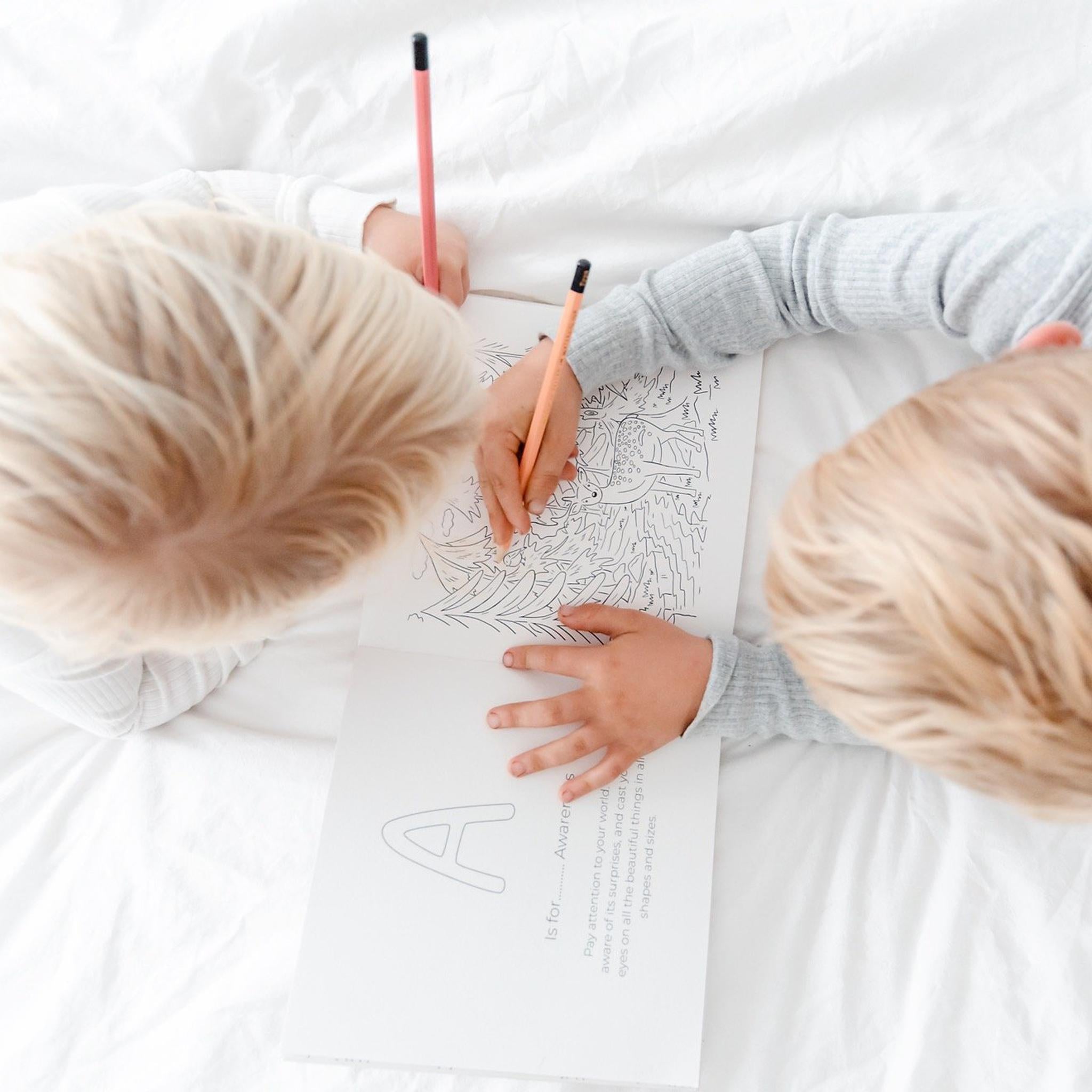 Mindful &amp; Co Kids〡ABCs of Mindfulness Colouring Book - Rose