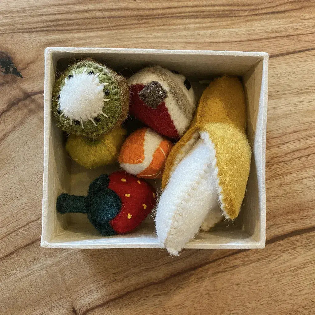 Felted Fruit Set in Box