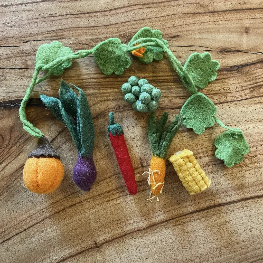 Felt Vegetables Set by Papoose Toys