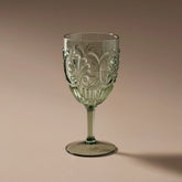 Flemington Acrylic Wine Glass by Indigo Love Collectors in Green