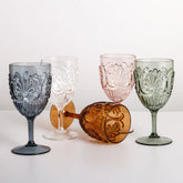 Flemington Acrylic Wine Glass by Indigo Love Collectors in Green