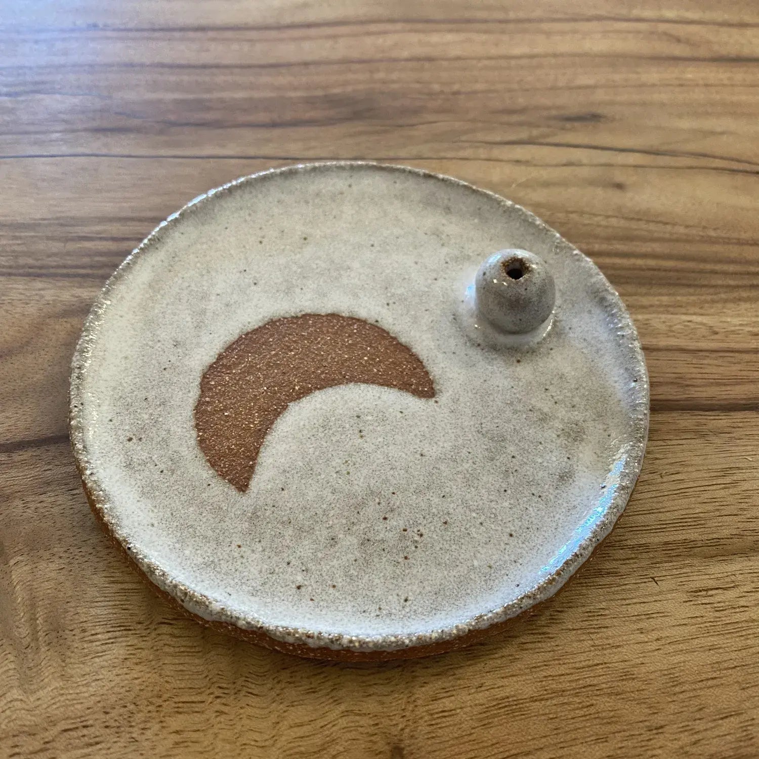 Handmade Ceramic Incense Holder by Heiani Studio with Moon