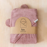 Hooded Baby Bath Towel in Heather by Kiin 