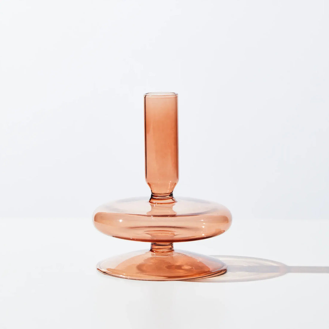 Glass Bubble Candle Holder in Chocolate by House of Nunu
