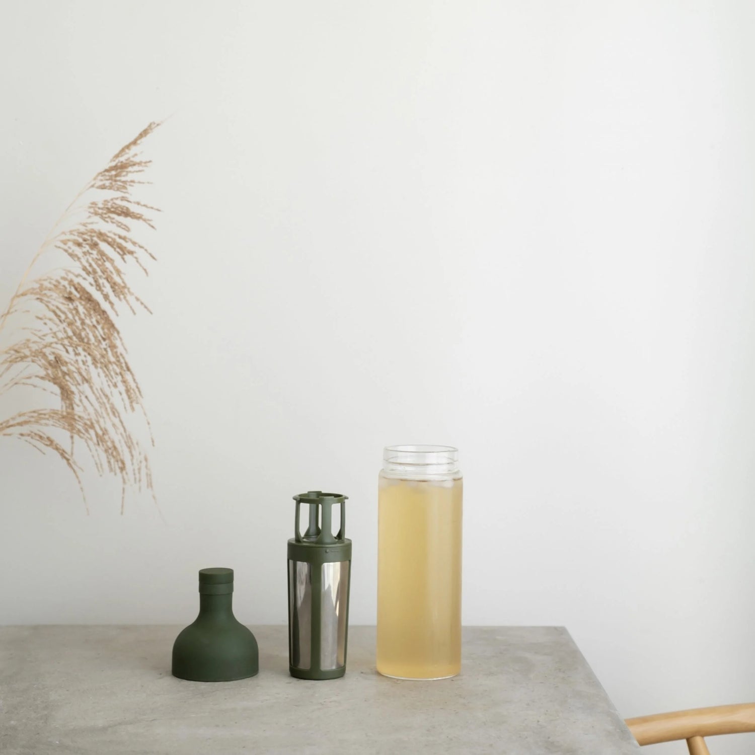 Iced Tea Bottle by Mayde Tea - Olive Green