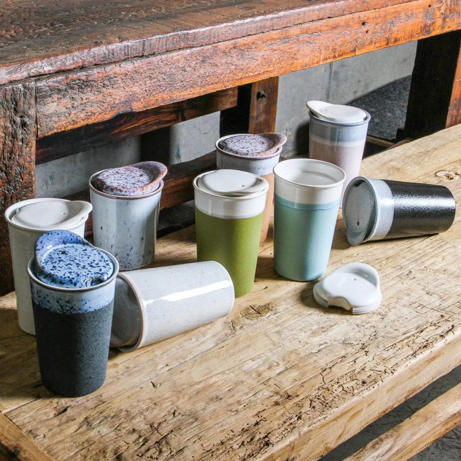 Indigo Love Ceramic Keep Cups