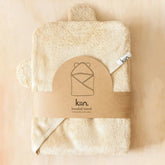 Hooded Baby Bath Towel in Oat by Kiin 