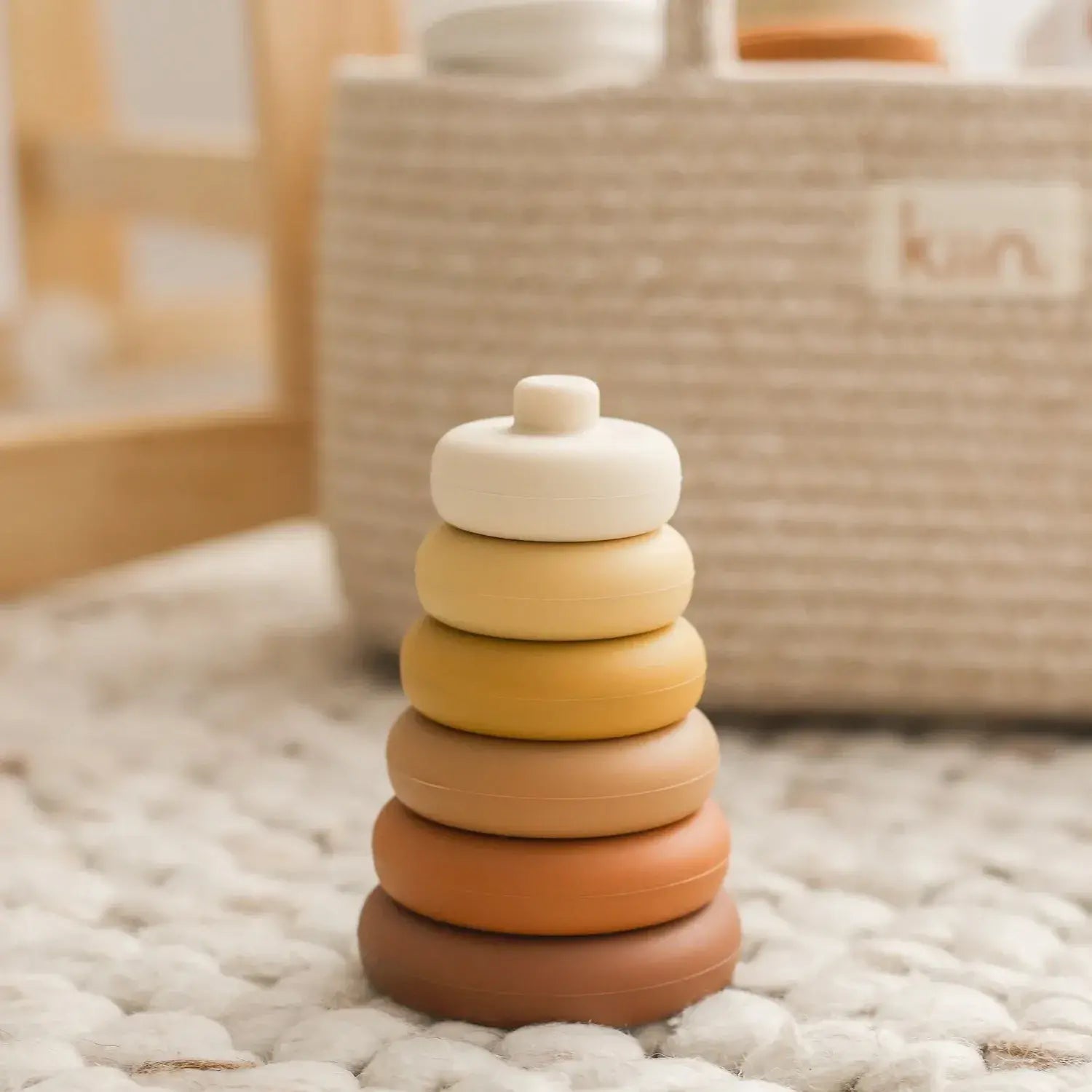 Round Stacking Teething Tower Toy by Kiin