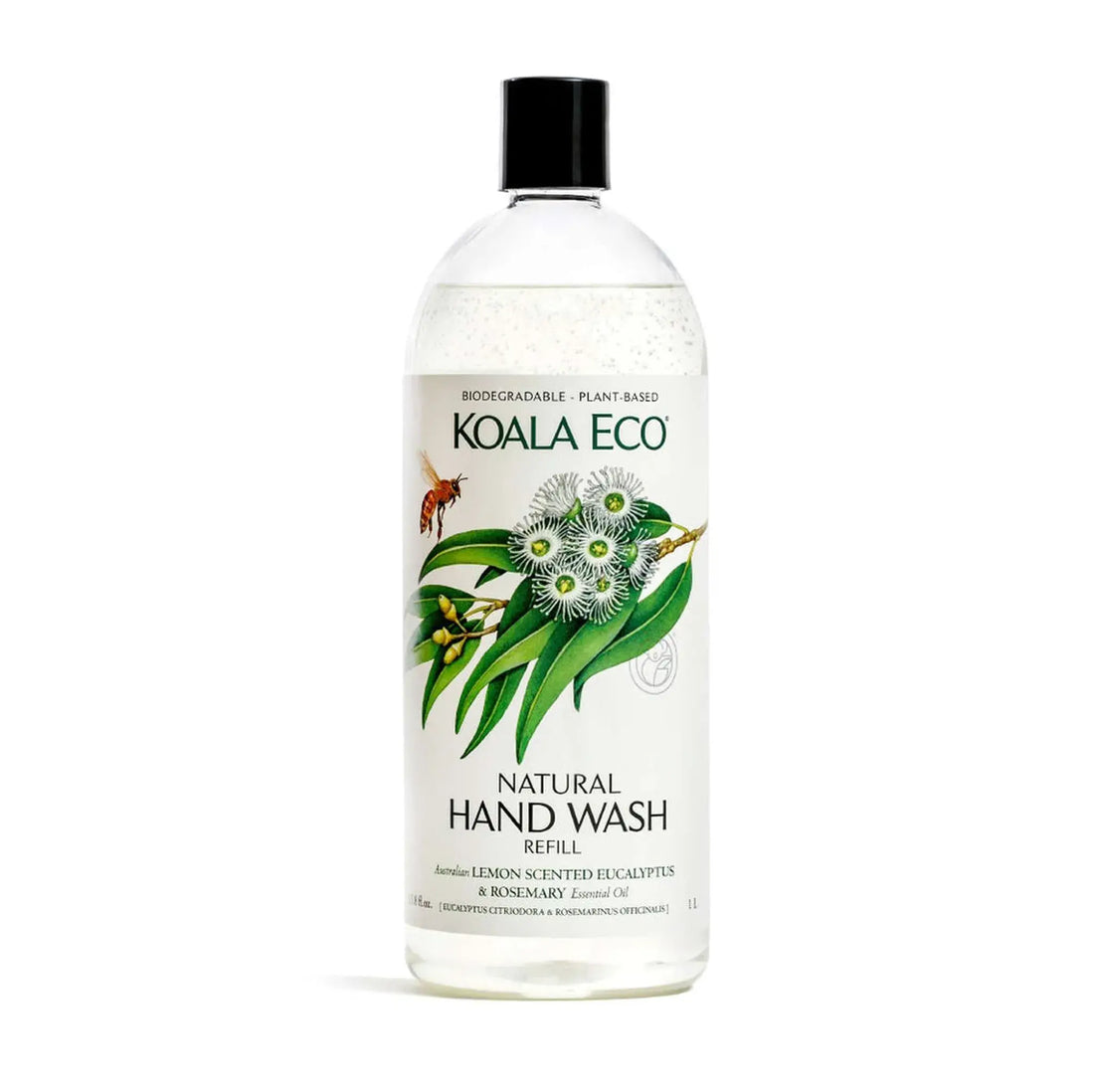 Natural Hand Wash by Koala Eco - Lemon, Eucalyptus &amp; Rosemary (1L Refill)