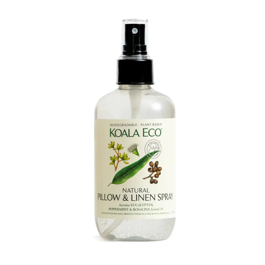 Natural Linen &amp; Pillow Spray by Koala Eco - Eucalyptus, Peppermint and Rosalina (250ml)