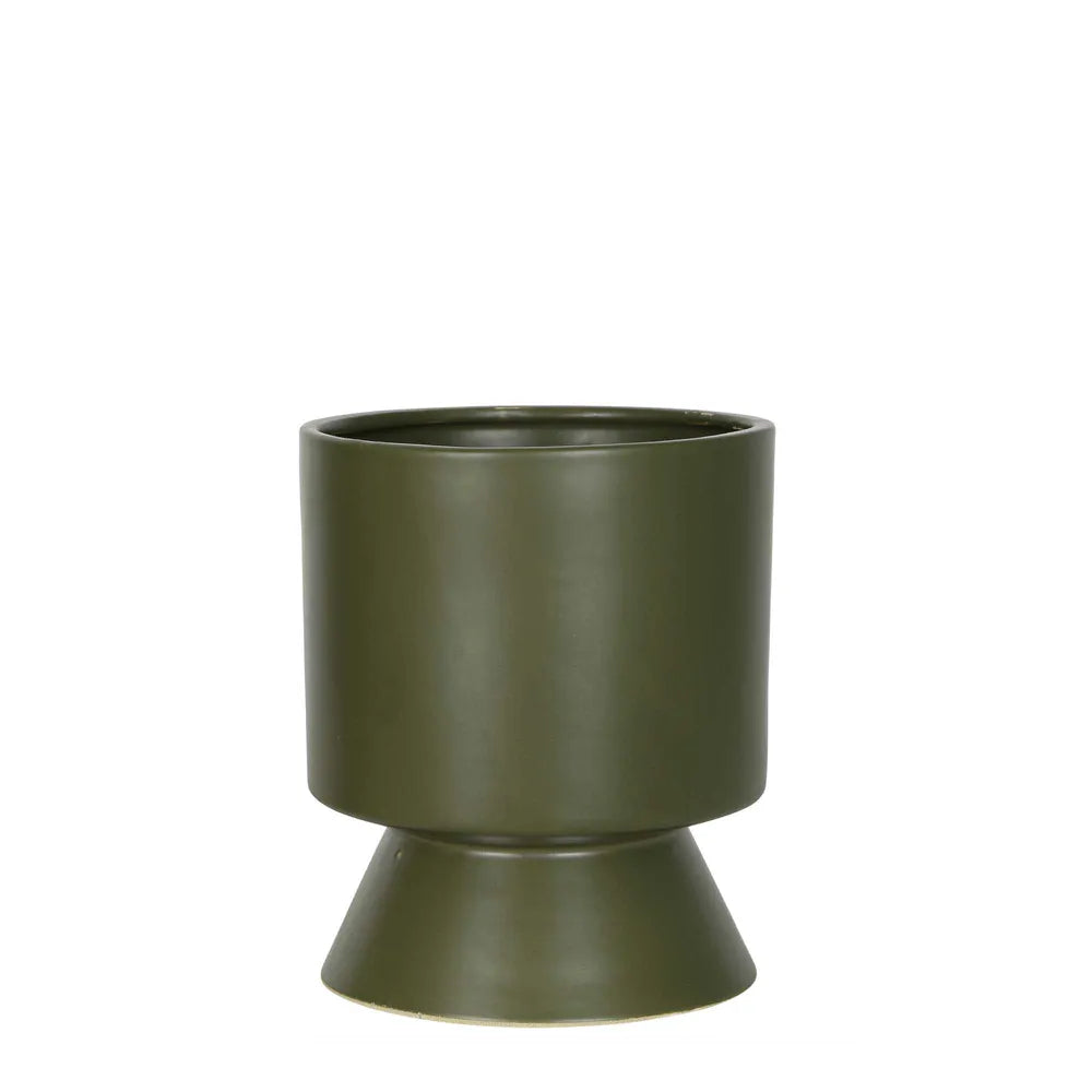 Luca Planter - Indoor Pot in Olive Green