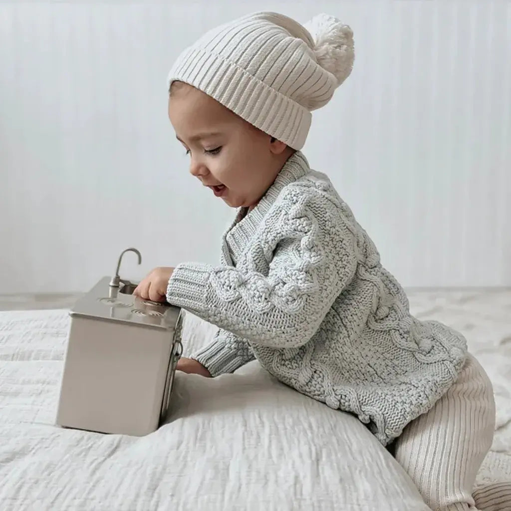 Baby boy 2025 cable knit cardigan