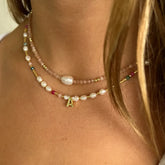 Mila Gemstone and Pearl Choker by Arms of Eve 