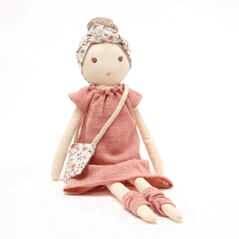 Miss Clementine - Pink Rag Doll by Nana Huchy 