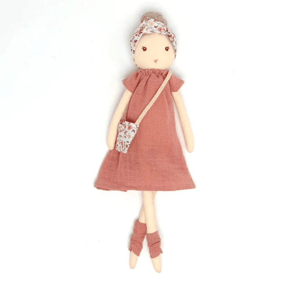 Miss Clementine - Pink Rag Doll by Nana Huchy 