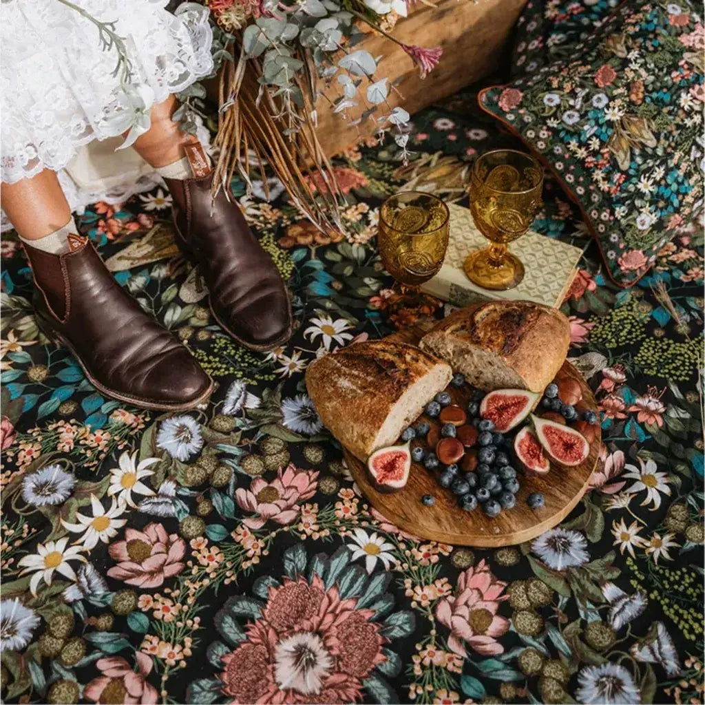 Native Picnic Rug - Wildflower by Wandering Folk 