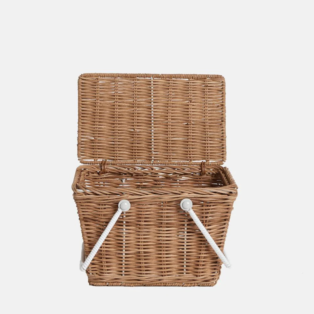 Piki Rattan Basket by Olli Ella in Natural 