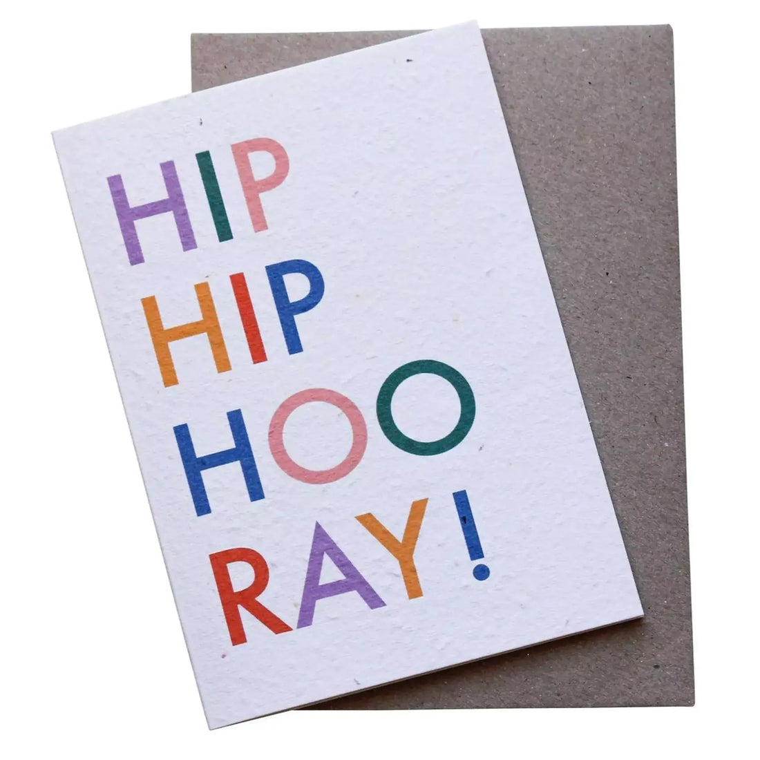Seeded Plantable Greeting Card by Hello Petal - Hip Hip Hooray