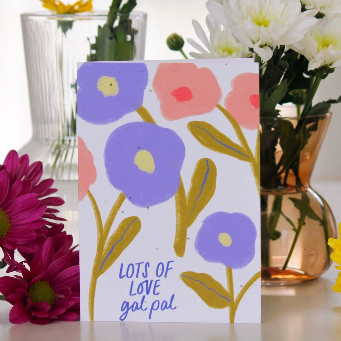 Blooming Card - Seeded Plantable Greeting Card by Hello Petal - Lots of Love
