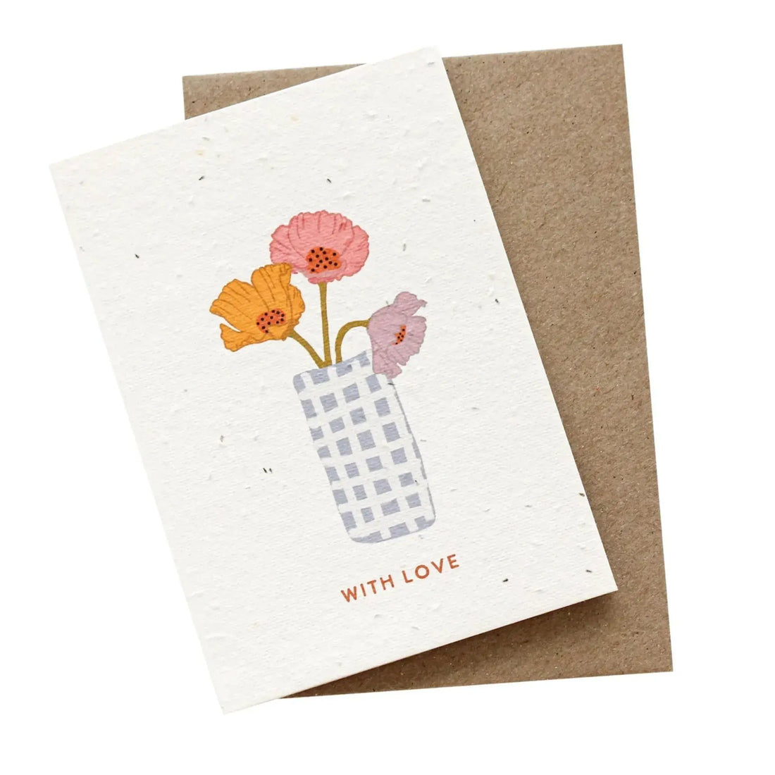 Seeded Card that you can plant in the garden and grow flowers by Hello Petal - With Love