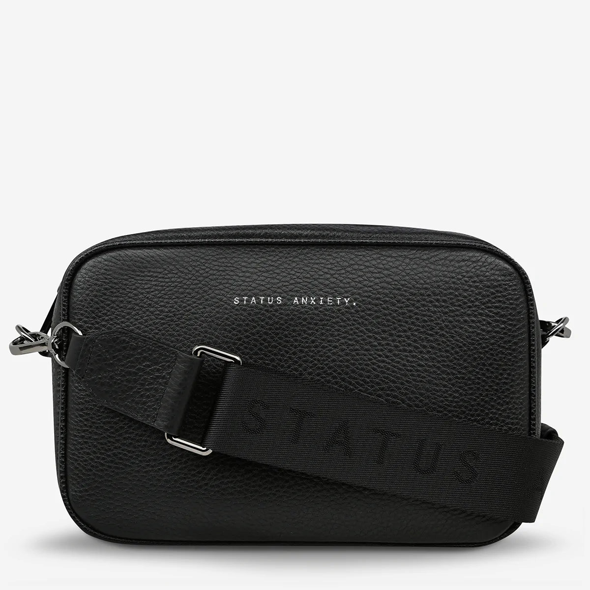 Status Anxiety Bag - Plunder with Webbed Strap in Black