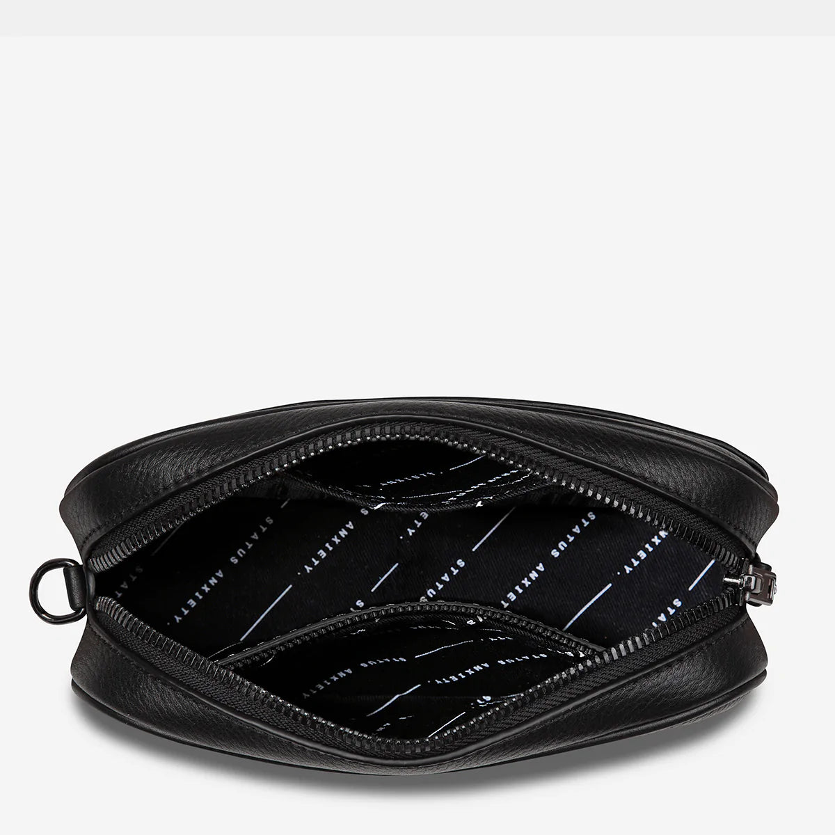 Status Anxiety Bag - Plunder with Webbed Strap in Black