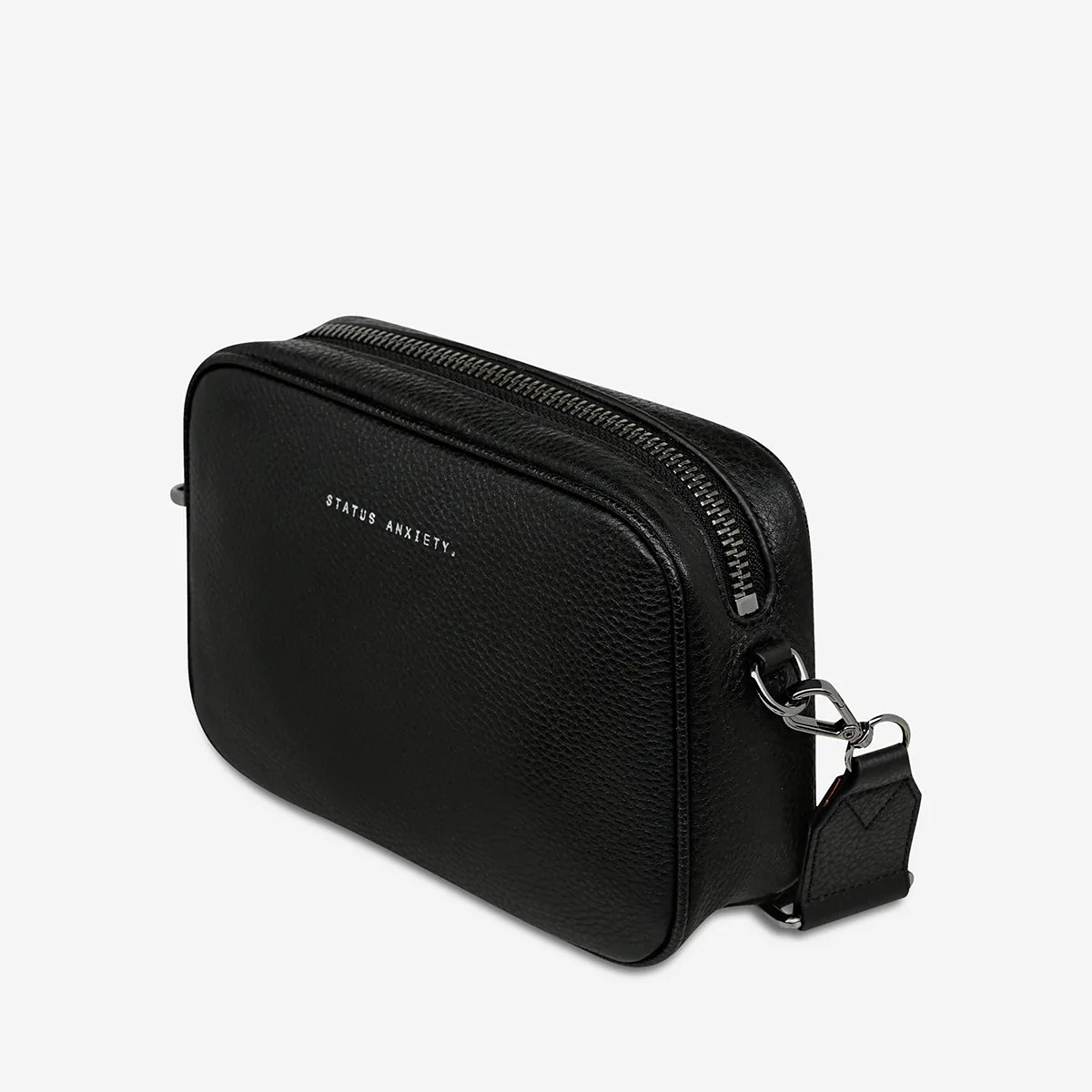 Status Anxiety Bag - Plunder with Webbed Strap in Black