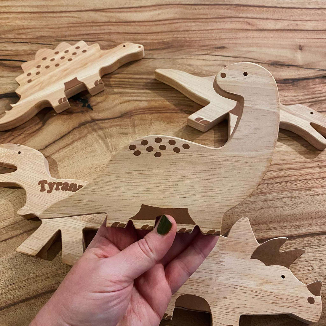 Qtoys Wooden Dinosaur toy block