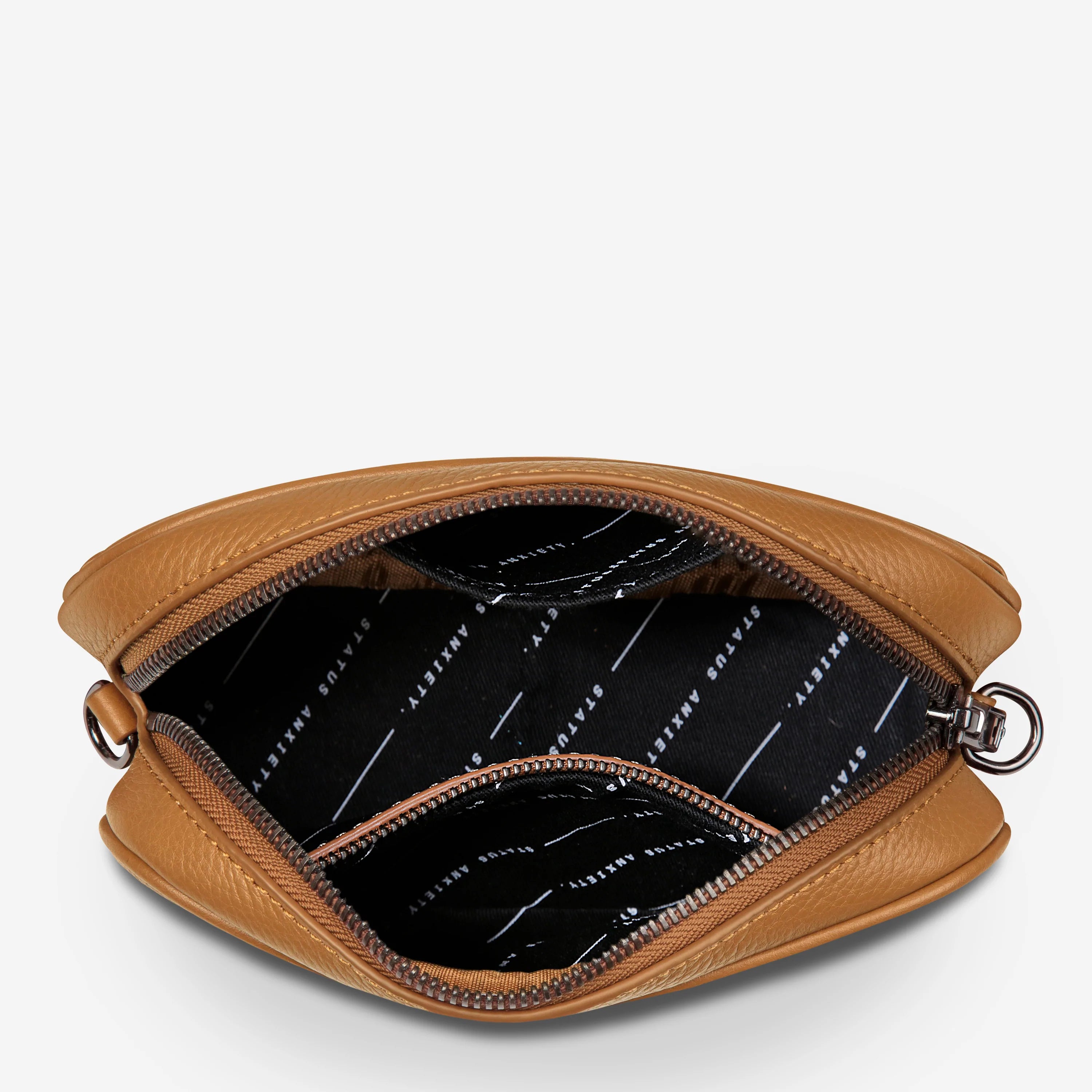 Status Anxiety Bag - Plunder with Webbed Strap in Tan