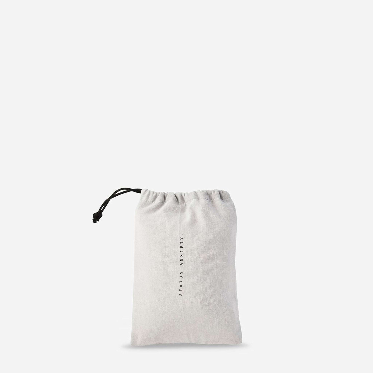 status anxiety packaging bag with drawstring