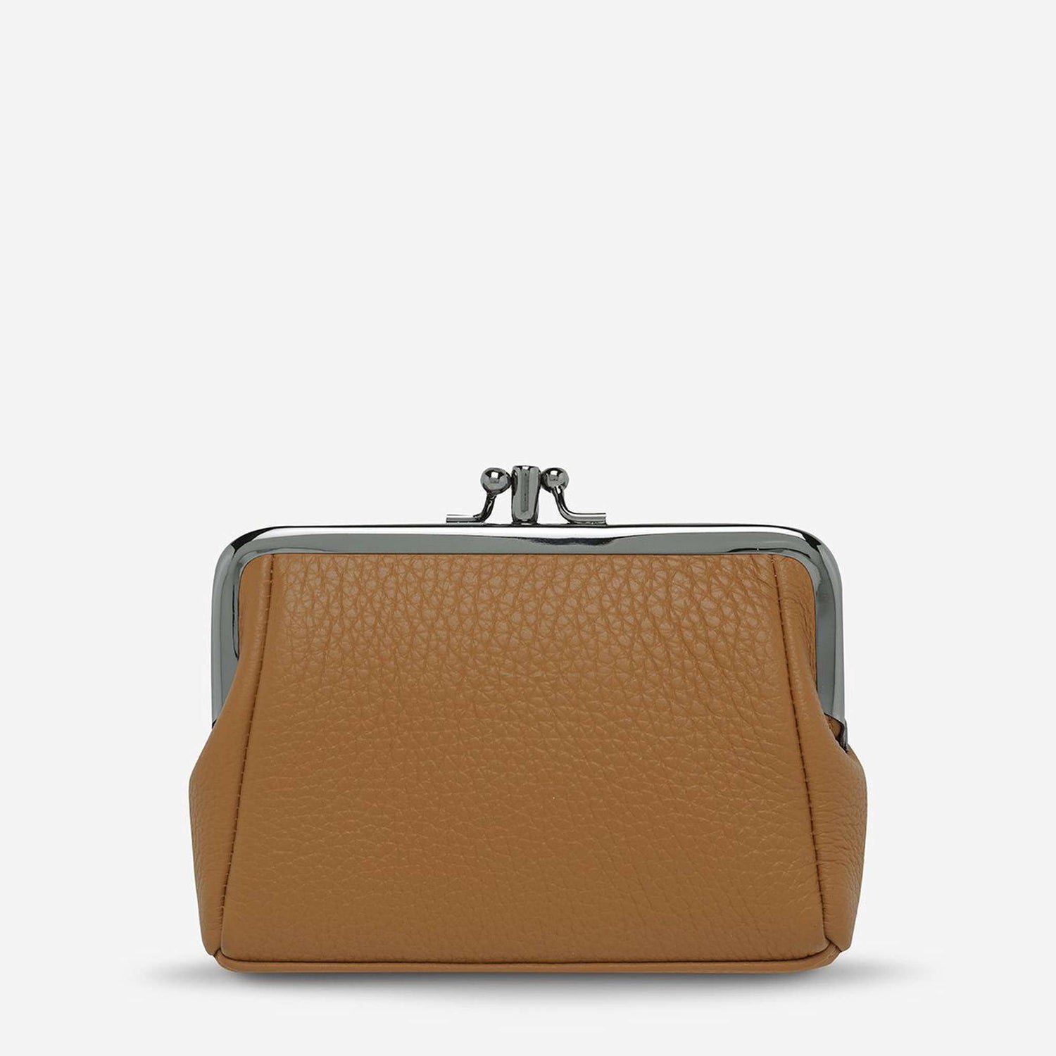 STATUS ANXIETY l Volatile Leather Purse (Tan) Polly & Co