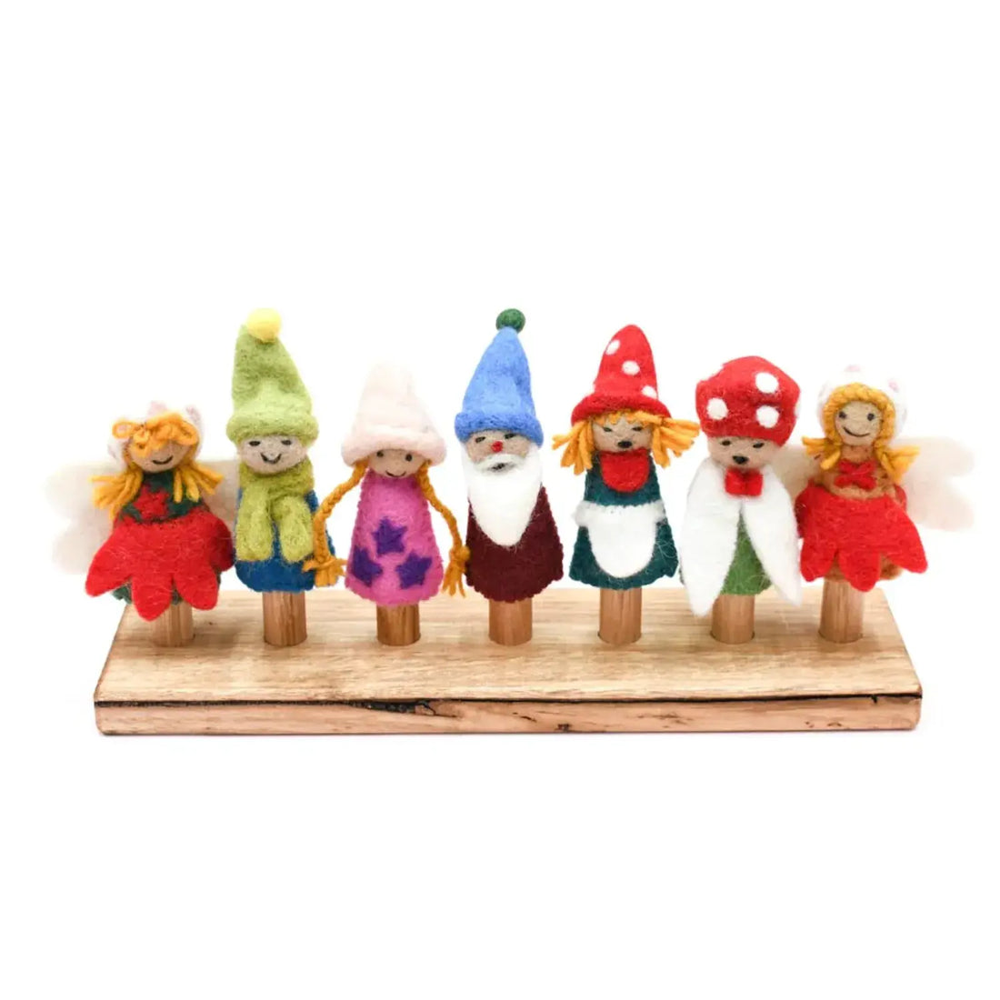 Fairies &amp; Gnomes Finger Puppet Set by Tara Treasures