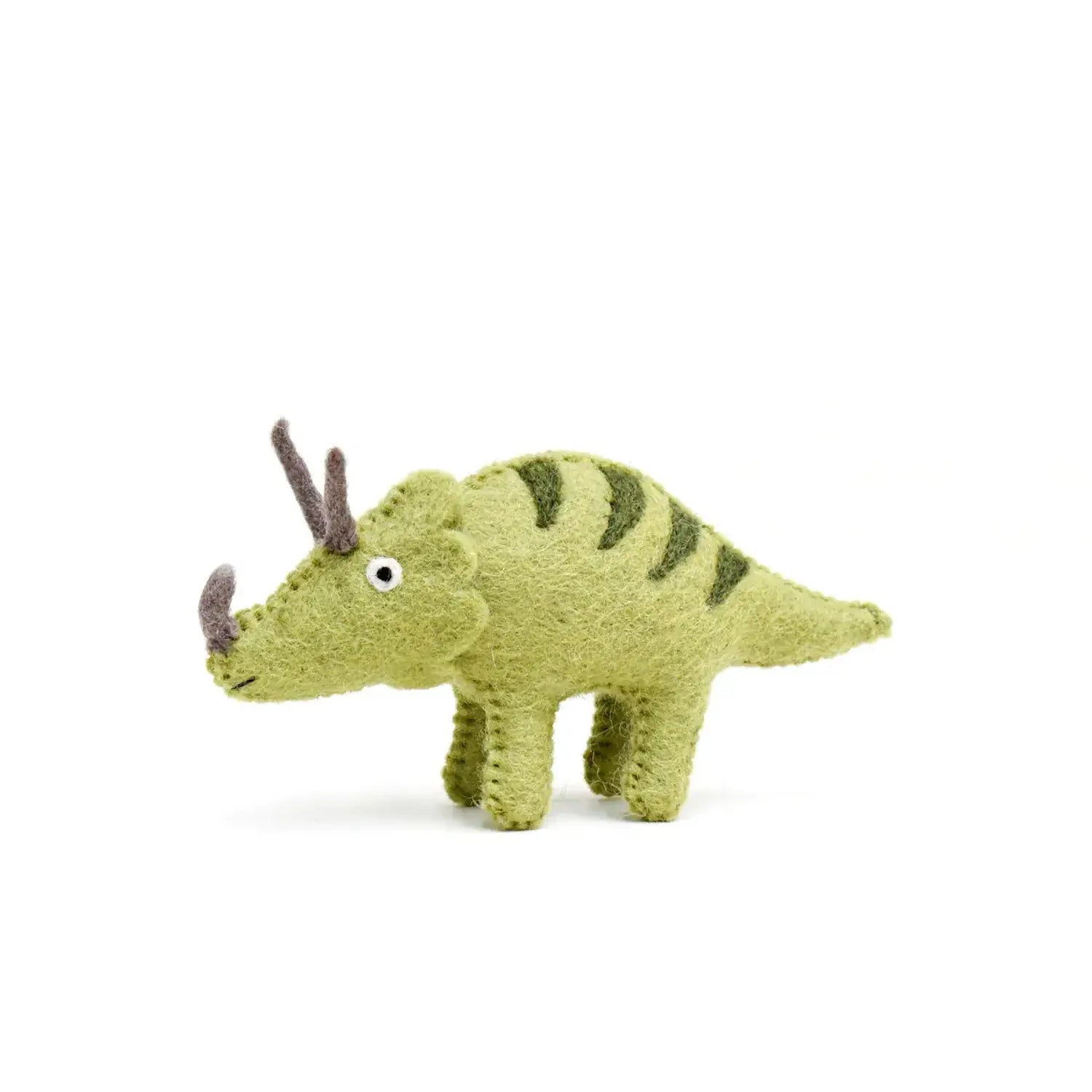 Felt Triceratops Dinosaur Toy by Tara Treasures