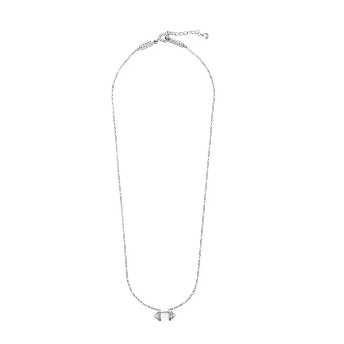Teeny Tiny Mini Healing Necklace by Krystle Knight Jewellery - Clear Quartz (Silver)